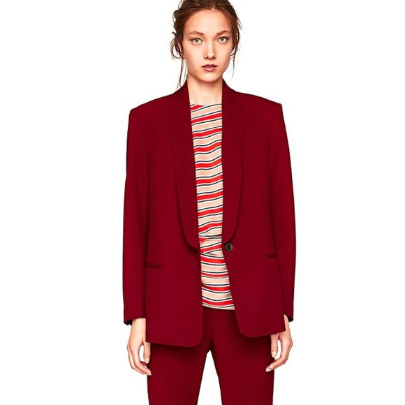 Zara Jackets & Blazers - ZARA BLAZER WITH TUXEDO COLLAR NWT XS-S